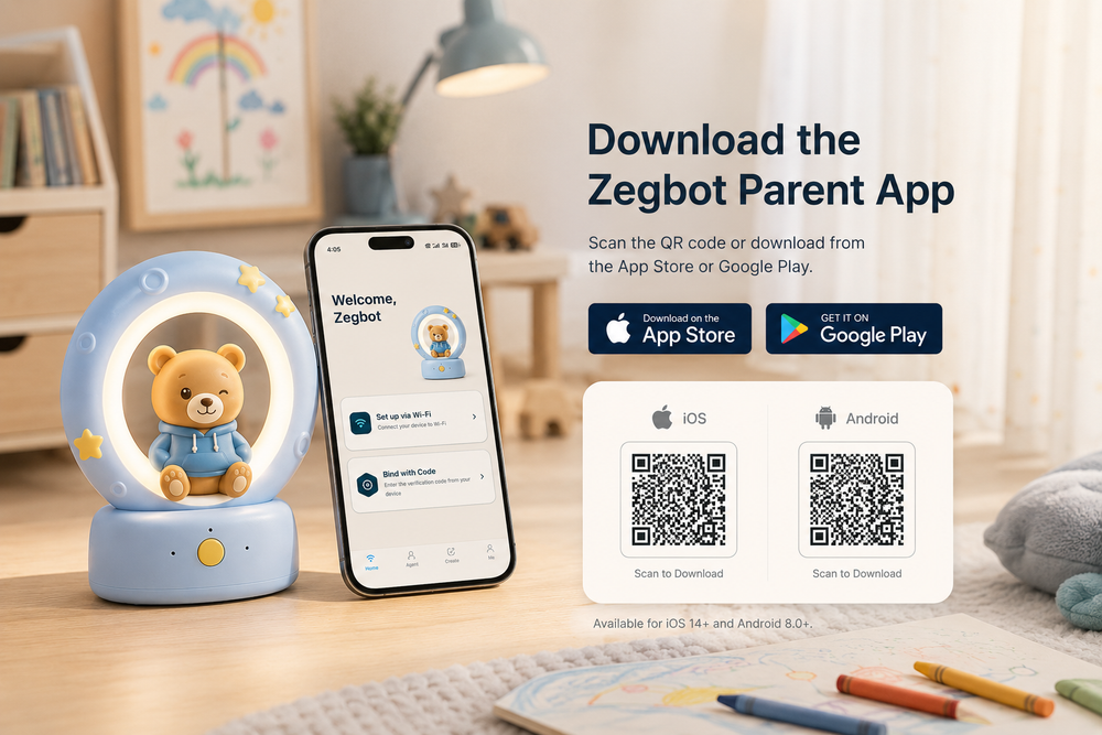 Download the Zegbot Parent App